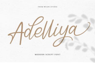Adelliya Script: A Handwritten Font for Makers