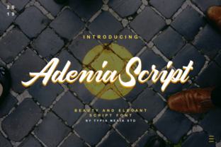 Adenia Script: A Bold Handwritten Font for Campaigns