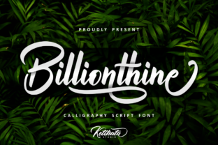 Billionthine Script: A Bold Typeface for Branding