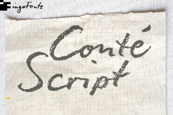 Conté Script Plus Font Review for Campaigns