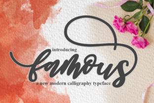 Famous Script: A Modern Typeface for Editorial Design
