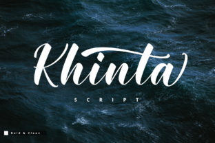 Khinta Script: A Bold Handwritten Font for Crafters