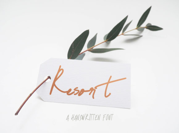 Resort Script: A Handwritten Font for Campaigns